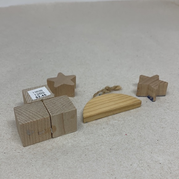 4 piece wooden USA, Sweet Land of Liberty, tiny decorations, vintage, patriotic - Picture 12 of 16